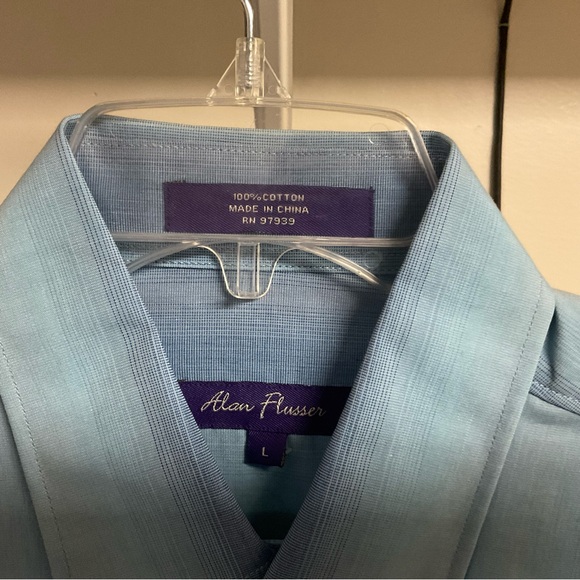 Alan Flusser Shirt Men's Large Multicolor Long Sleeve Button Up Casual NWT - Picture 2 of 3